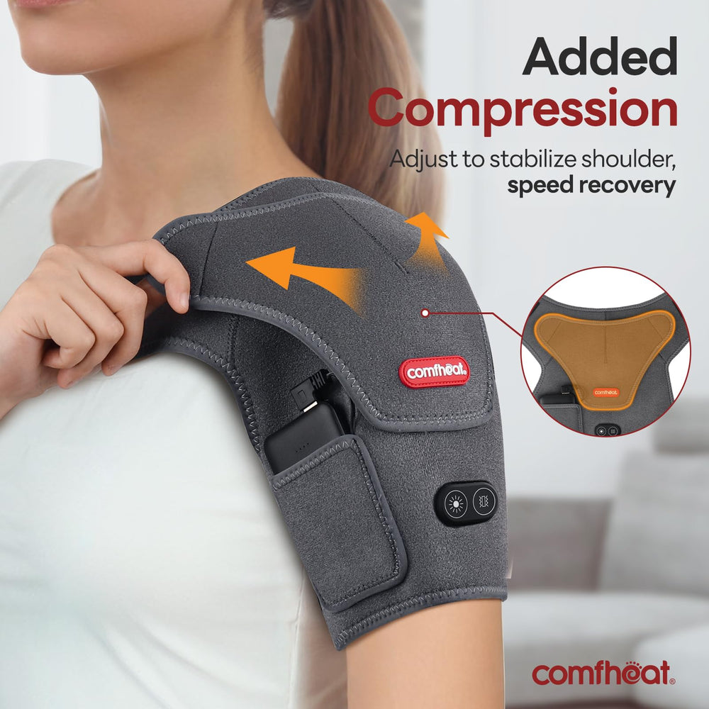 comfheat vibration massage function targets muscle stiffness with gentle pulses