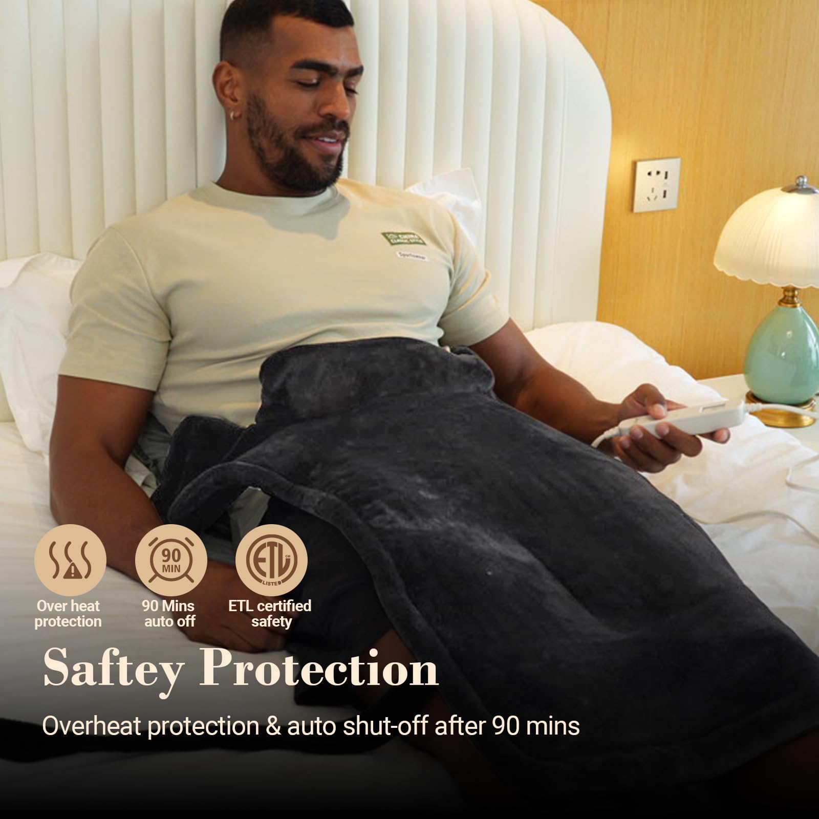 COMFIER auto-off timer adds safety during relaxation