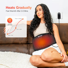 COMFIER back massager vibrations offer gentle relaxation and light muscle support