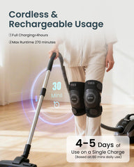COMFIER cordless knee massager back view for posterior knee comfort
