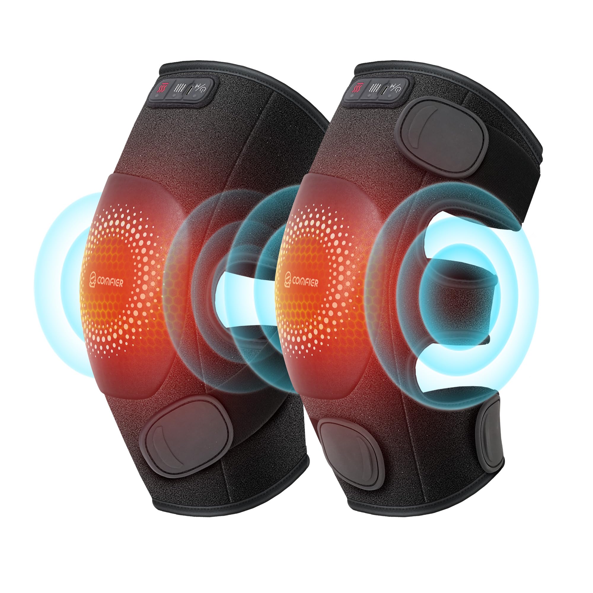 COMFIER cordless knee massager front view for targeted knee relief