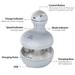COMFIER detachable silicone nodes for gentle, easy cleaning