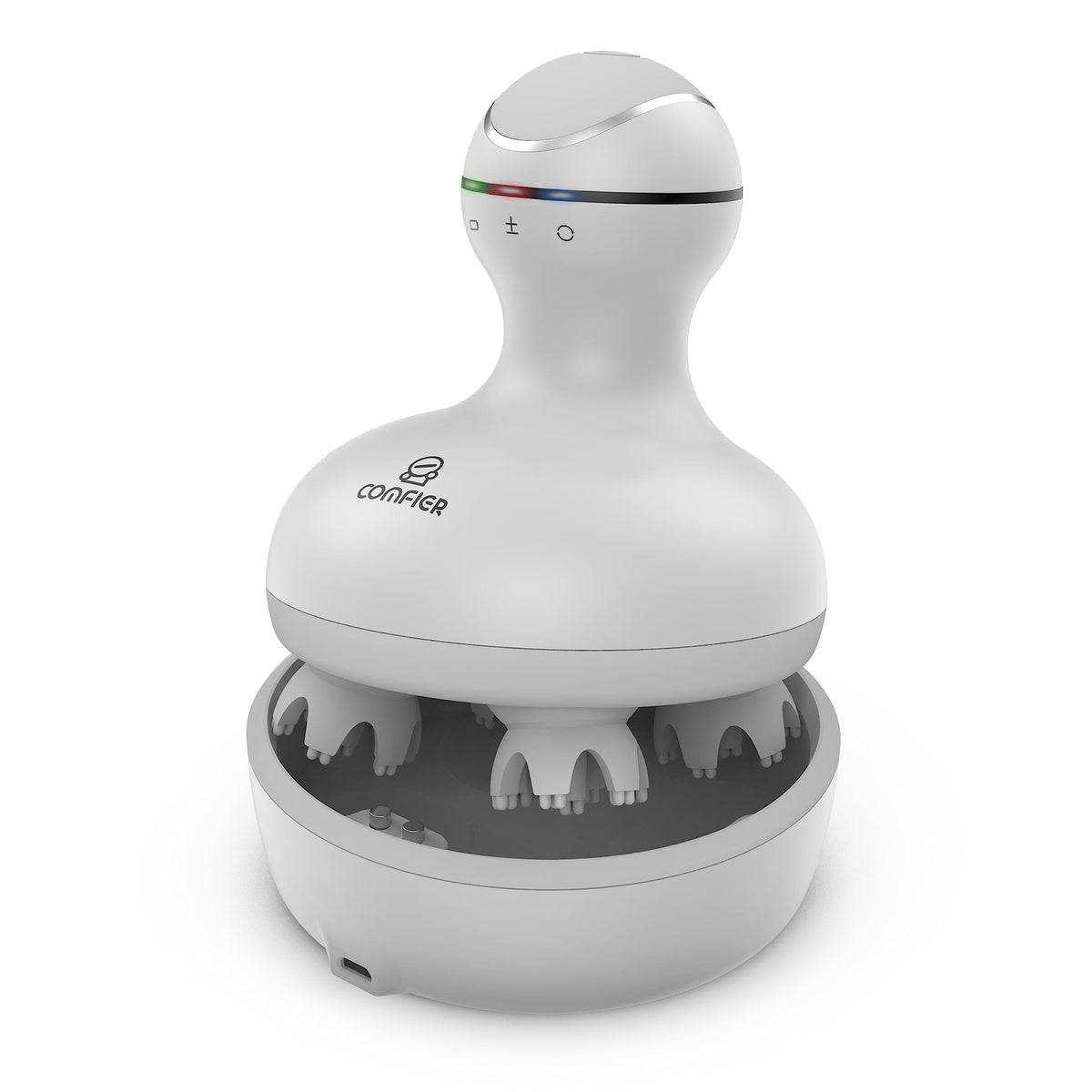 COMFIER electric head massager with four heads delivers deep kneading and relaxation