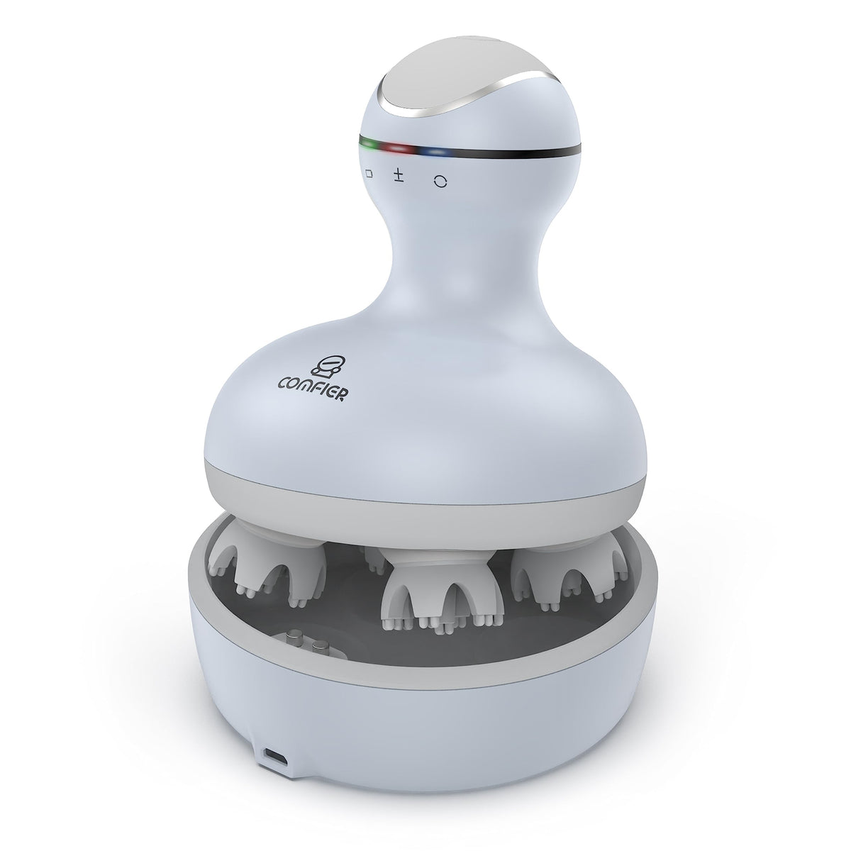COMFIER electric scalp massager with four heads for soothing scalp relief