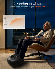 COMFIER foot massager with adjustable intensity tailors comfort.