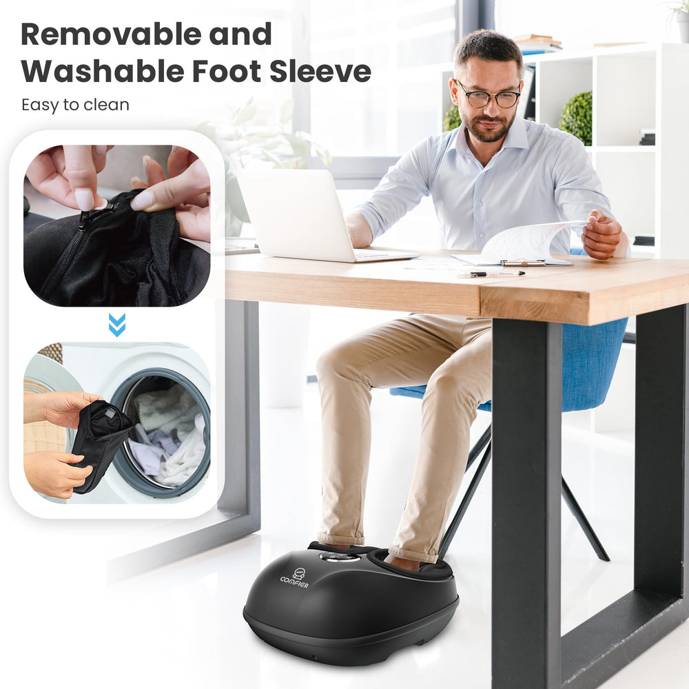 COMFIER plug-and-play design with secure adapter ensures stable power.