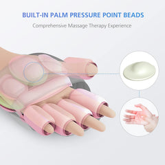 COMFIER Hand Massager with Heat compression action on fingers hints at relief potential