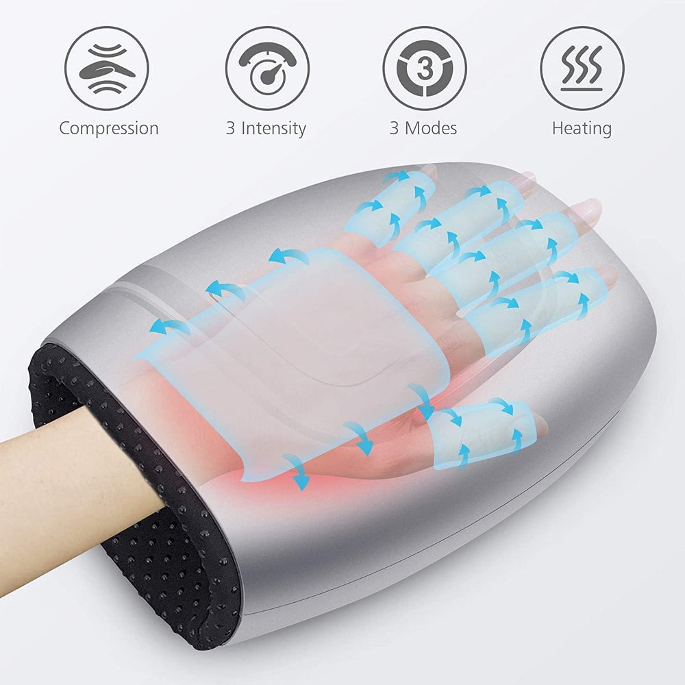 COMFIER Hand Massager with Heat side profile highlights its portable form for office use