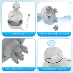 COMFIER silicone heads are soft and skin-friendly for gentle contact
