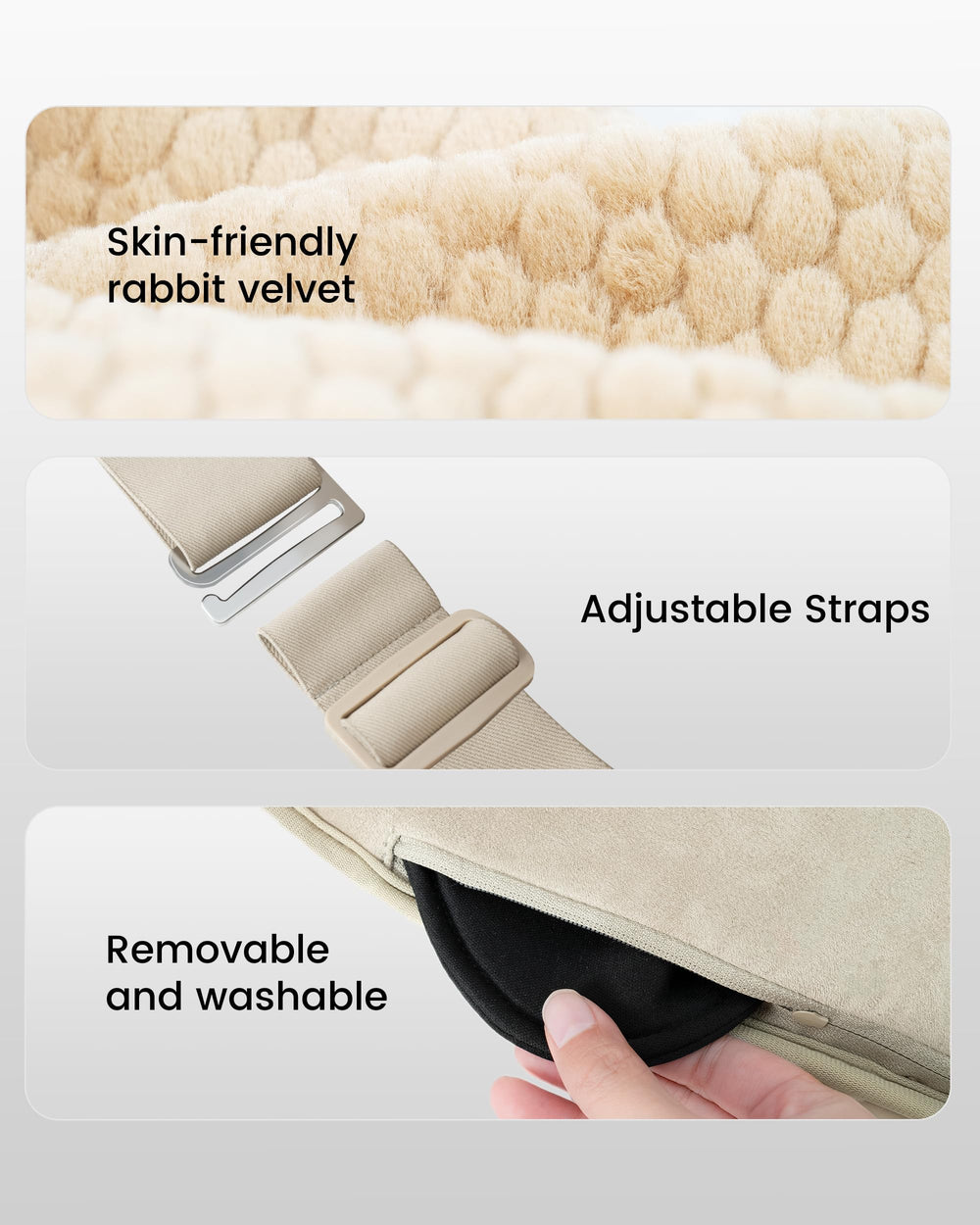 COMFIER heating pad wrapped around the waist for a 61-inch fit
