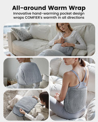 COMFIER wired design requires power cord for continuous warmth.