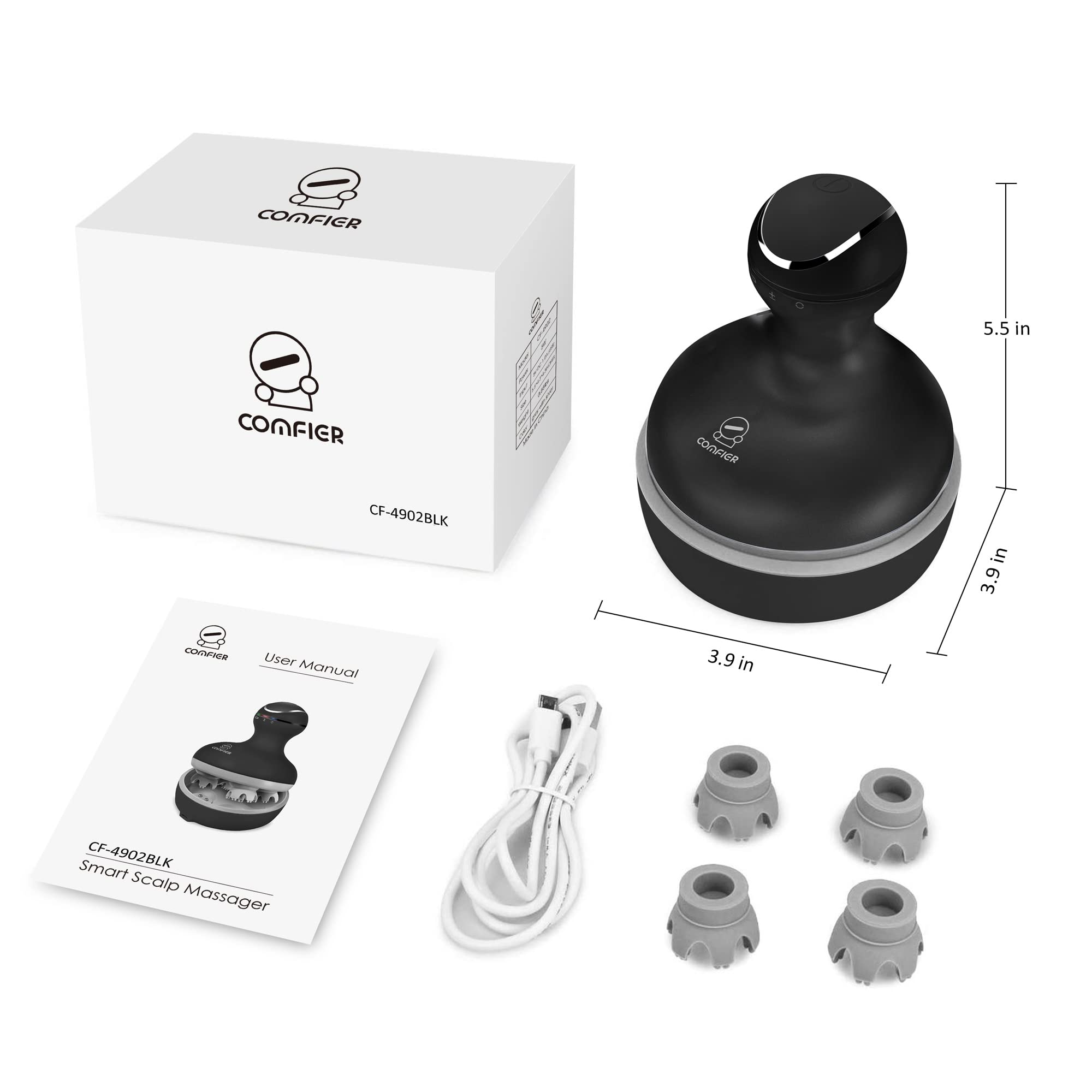 COMFIER IPX-7 waterproof material supports safe shower massage.