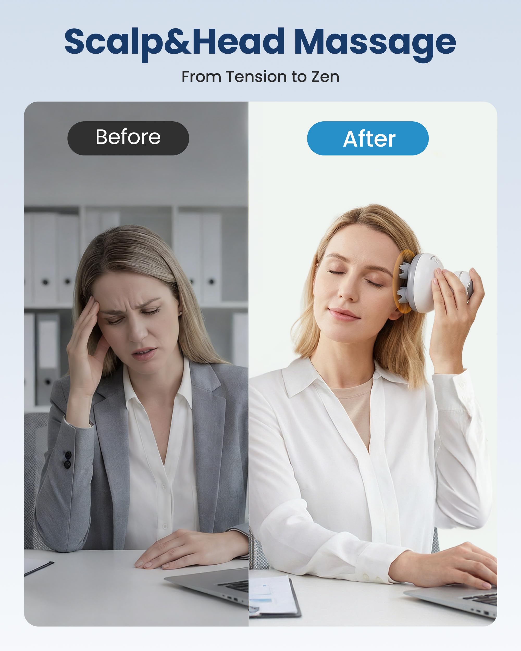 COMFIER 84-node kneading system provides deeper scalp relaxation