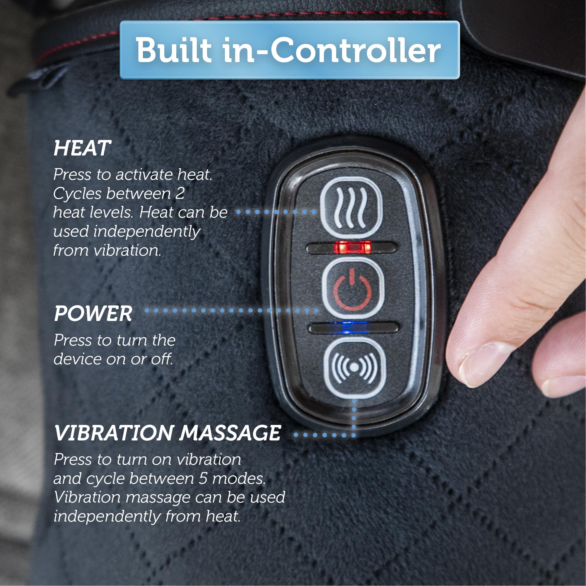 COMFIER knee massager compact design suited for office use.