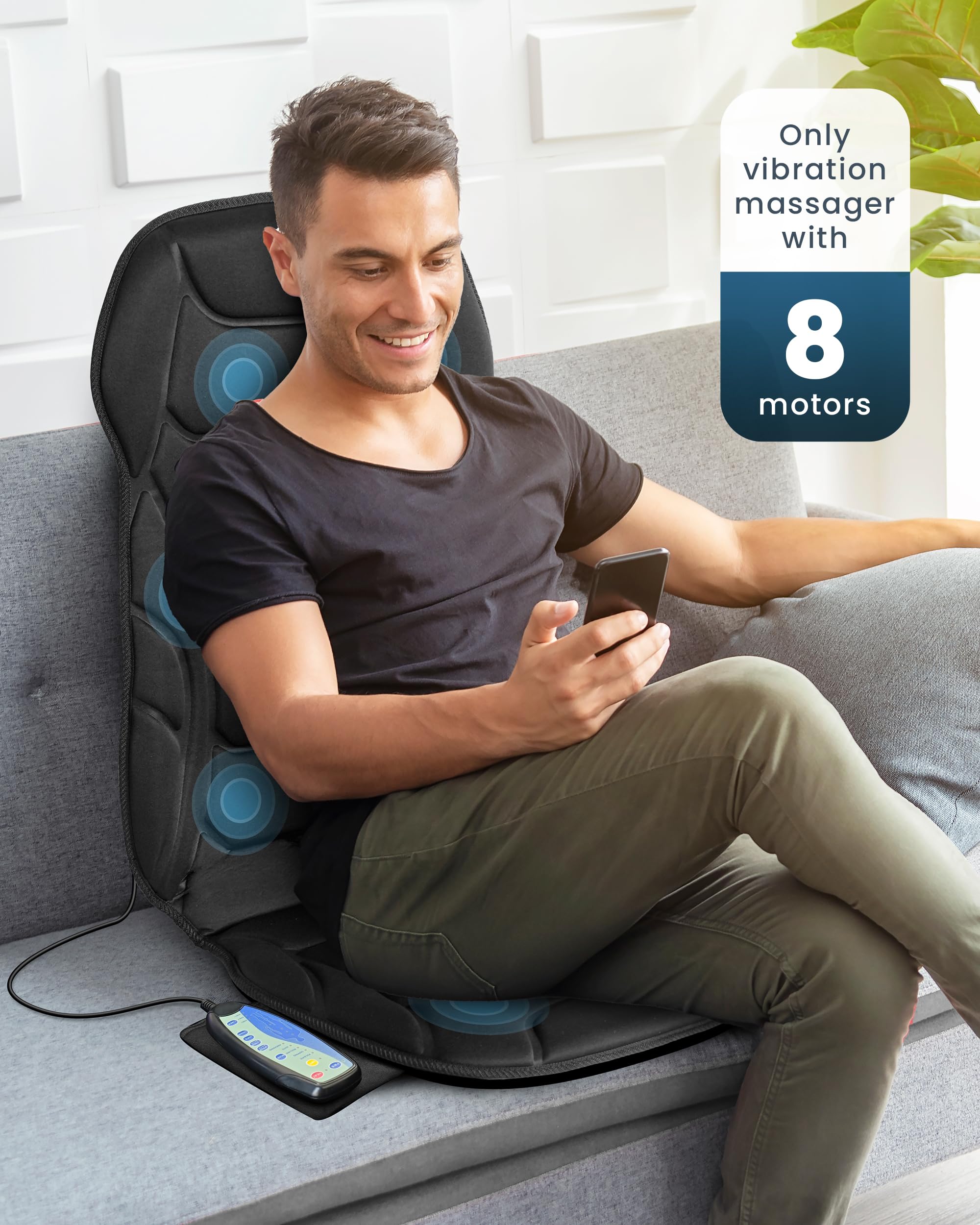 COMFIER massage seat cushion back massage alleviating posture strain at home