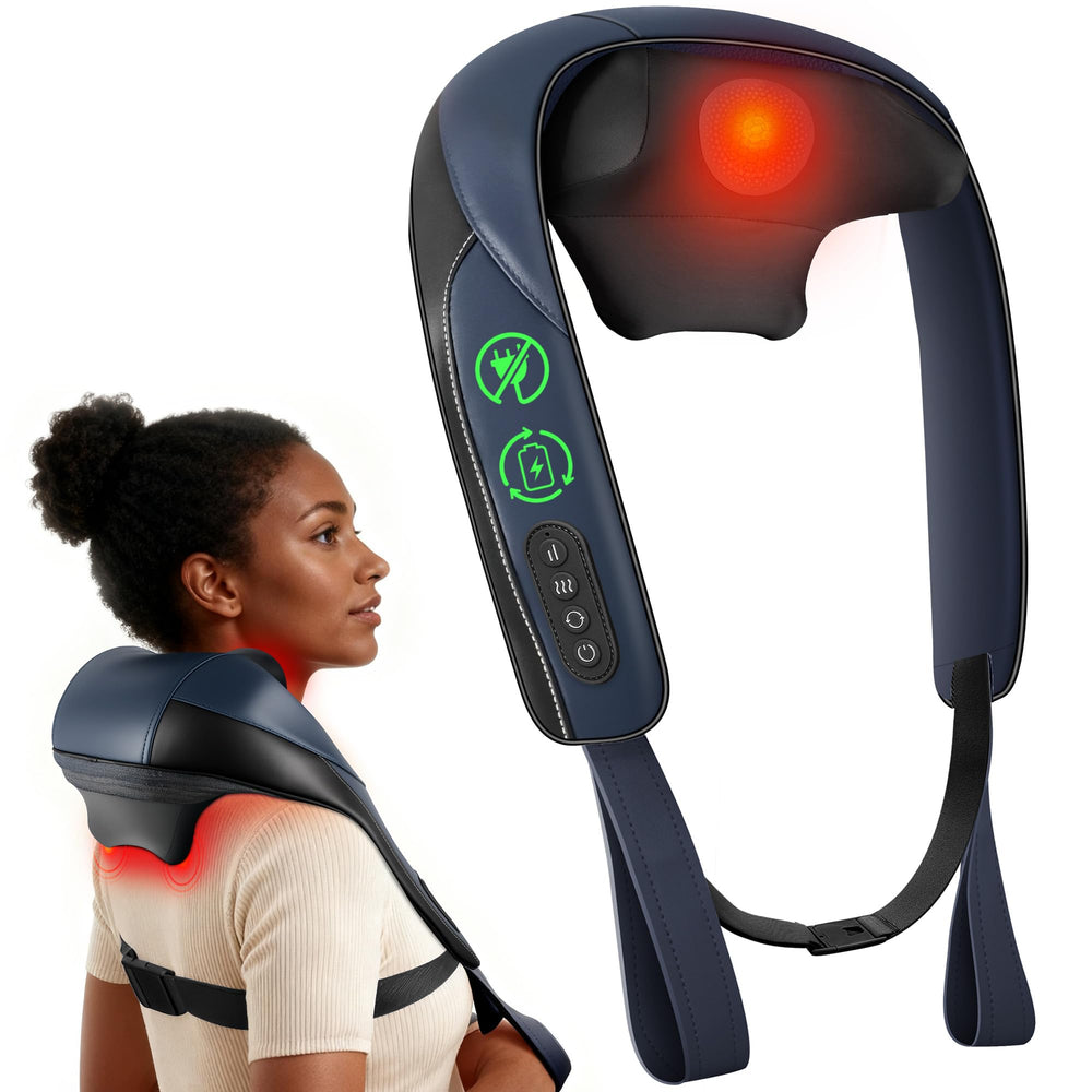 COMFIER neck massager with 4D shiatsu heads for deep tissue-like relaxation at home.