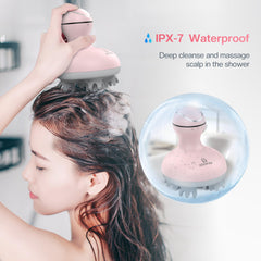 COMFIER scalp massager offers 3D shiatsu action for head relief.