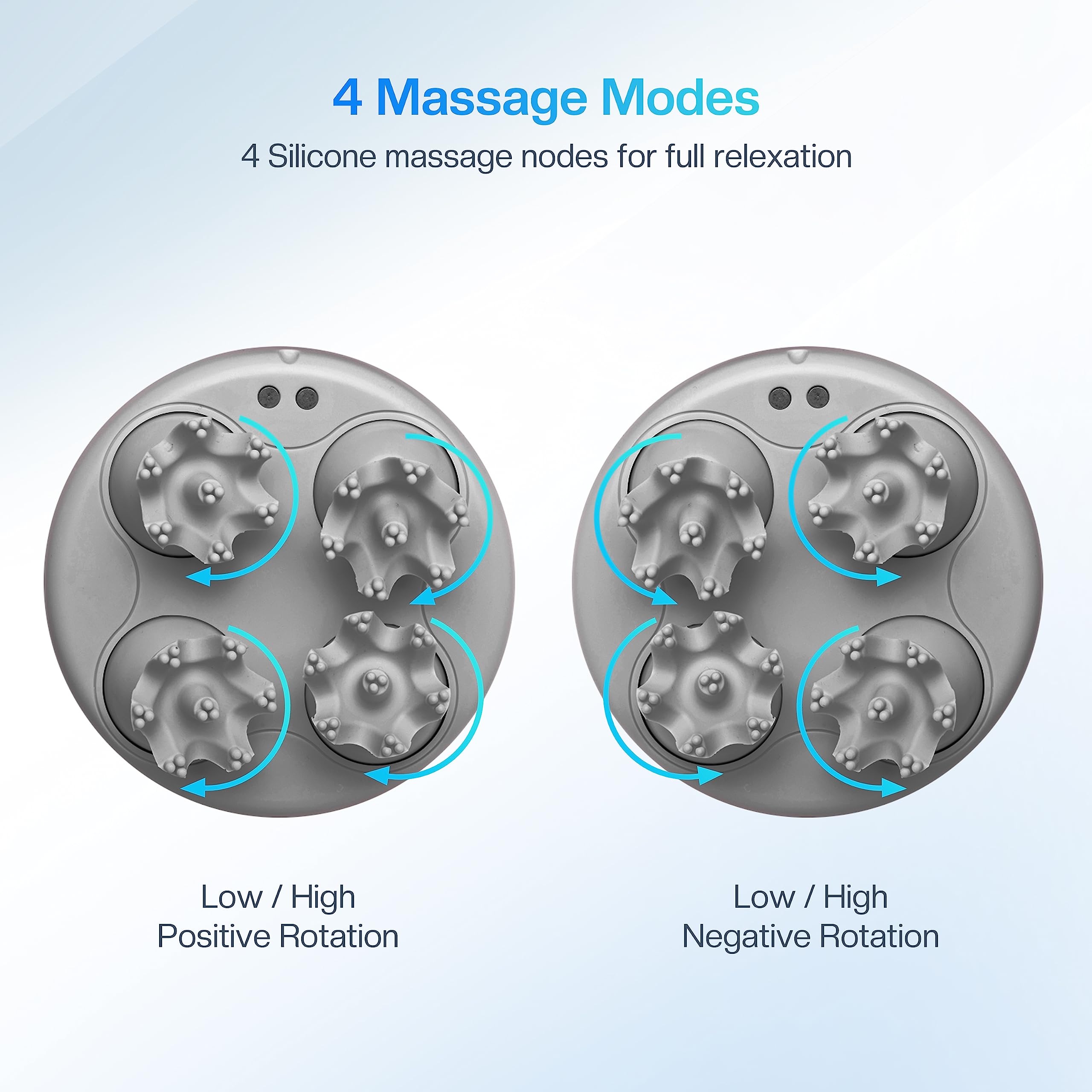 COMFIER massager rotates clockwise and counterclockwise for balanced kneading