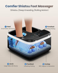 COMFIER Shiatsu Foot Massager focuses on arches and heels for targeted relief