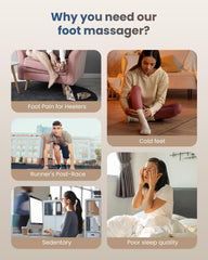 COMFIER Shiatsu Foot Massager heat settings add soothing warmth