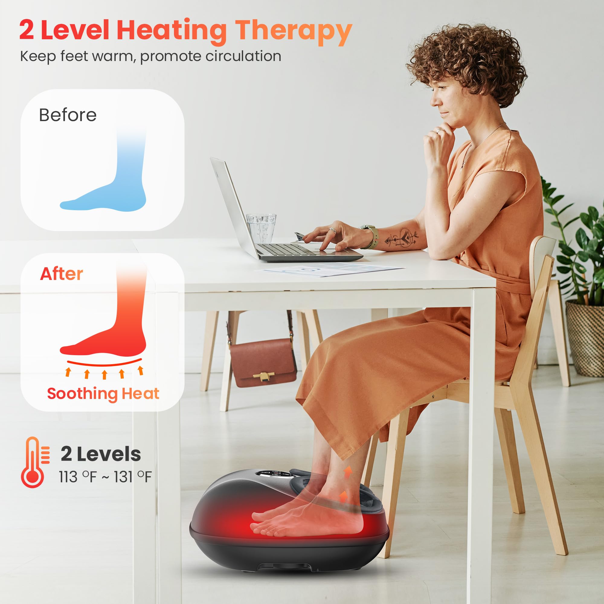 COMFIER massager remote control for hassle-free adjustments during use.