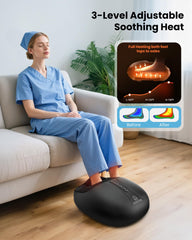 COMFIER removable sleeves shown for easy cleaning after sessions.