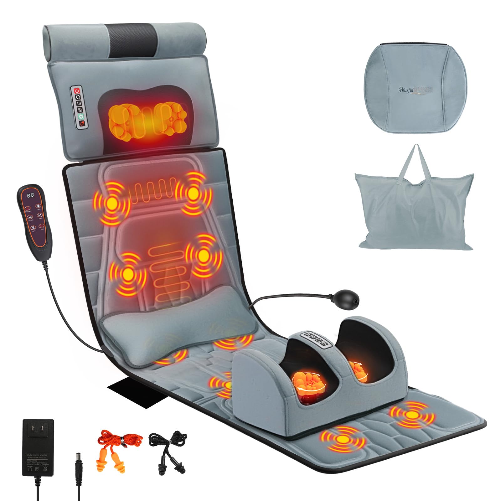 ComfyElect full body massage mat with heat for at-home muscle tension relief.