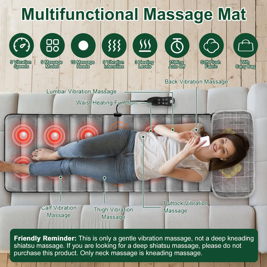 ComfyElect massage mat control panel for quick mode and intensity adjustments.