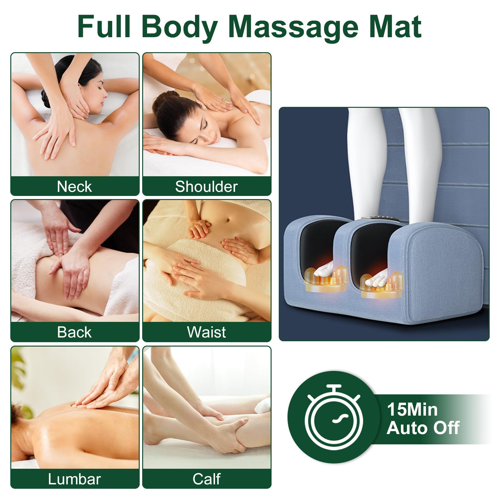 ComfyElect detachable neck massage head pillow for kneading neck tension