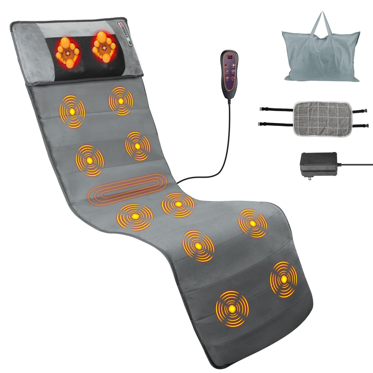 ComfyElect full body massage mat back area for targeted relaxation and comfort.