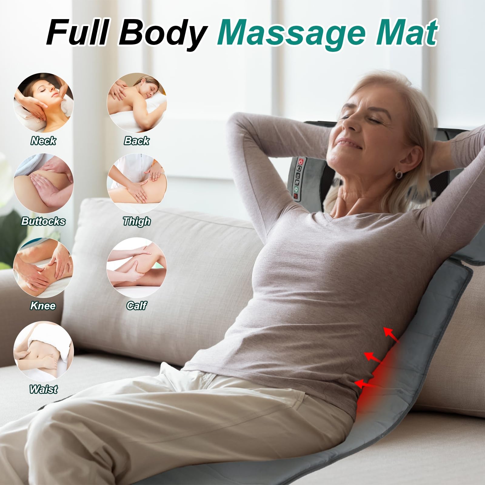 ComfyElect neck and shoulders area with heat for soothing tension relief.