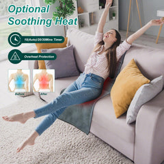 ComfyElect full body massage mat calves and legs soothe tired muscles.