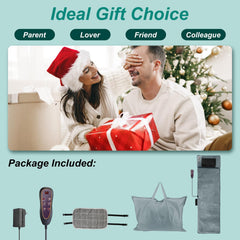 ComfyElect inflatable neck pillow adds ergonomic support during sessions.