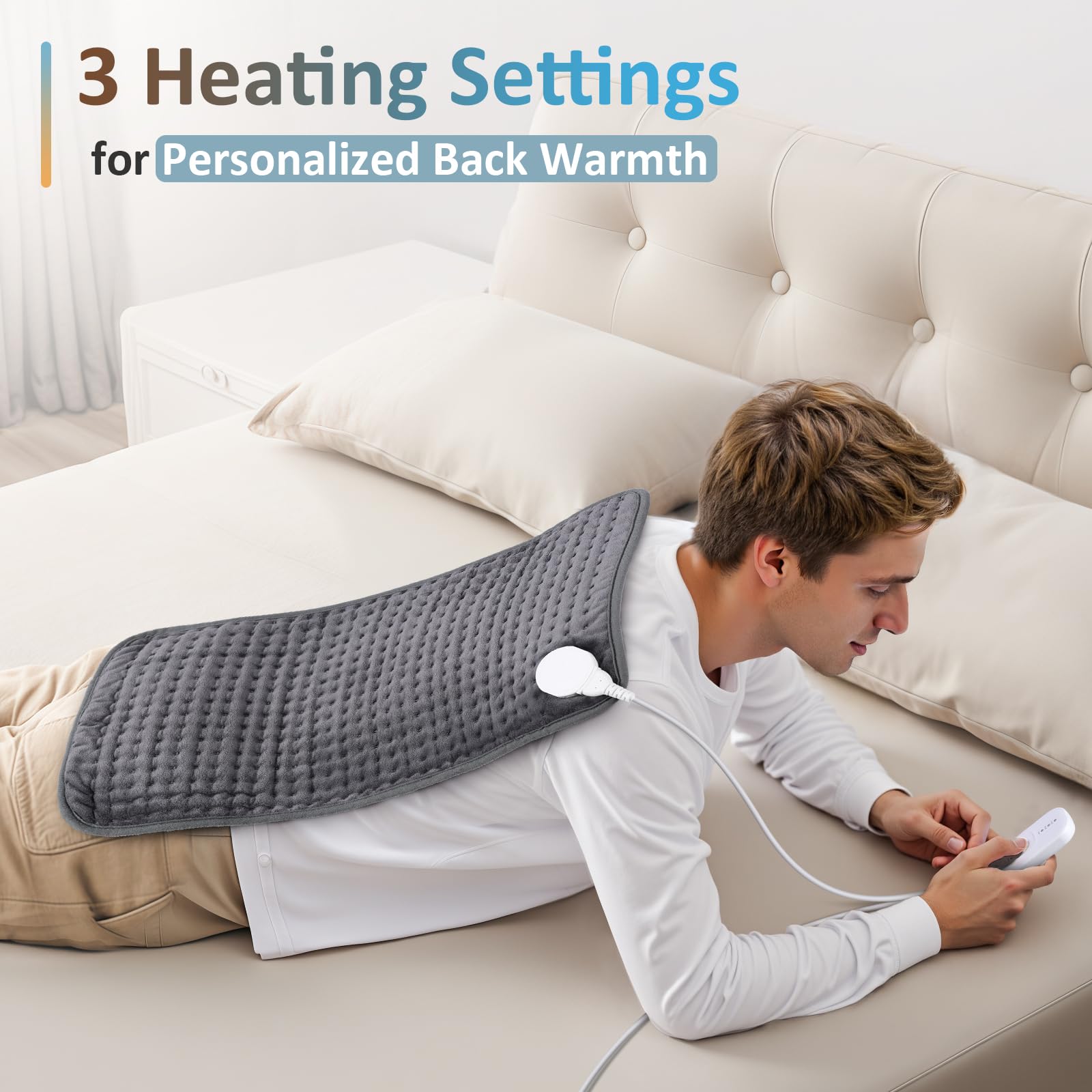 Comfytemp 12x24 heating pad with washable cover