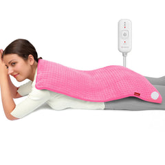 Comfytemp 17x33 XXL heating pad covers the back for full-body warmth.