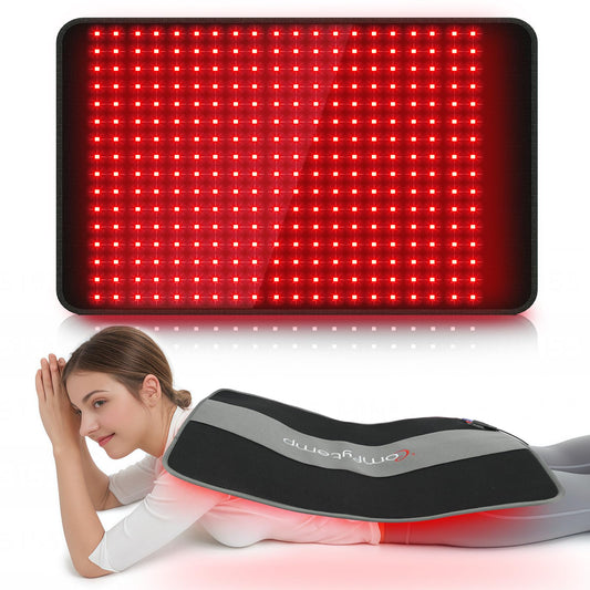 Comfytemp 24x17 red light therapy pad front view for full-body relaxation