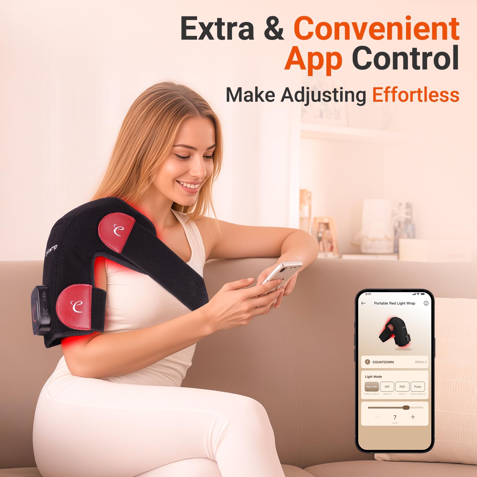 Comfytemp 3D embrace design hugs shoulder curves for a snug fit