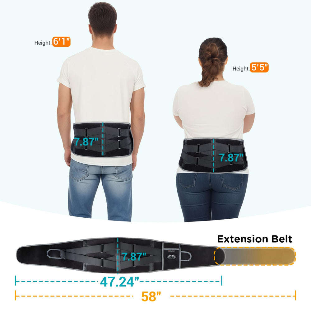Comfytemp 58 inch extension belt expanding fit for larger waists