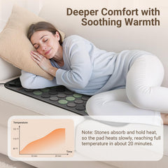 Comfytemp six heat levels and eight timer settings for personalized sessions.