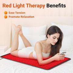Comfytemp mat features 660nm and 850nm wavelengths for surface and deeper reach.