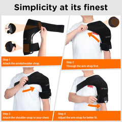 Comfytemp Shoulder Heating Pad in use, relaxing warmth during daily routines