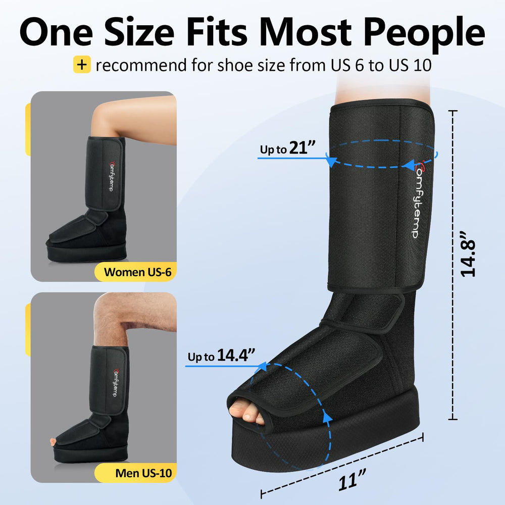 Comfytemp compact portable leg massager in a small space