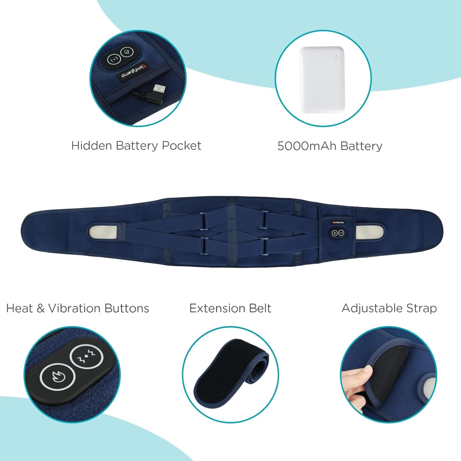 Comfytemp compact design ideal for travel and home use.