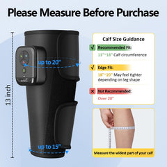 comfytemp cordless calf massager compact and portable for on-the-go relief
