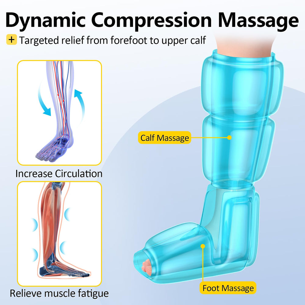 Comfytemp K1011 cordless leg massager in use delivering soothing calf massage