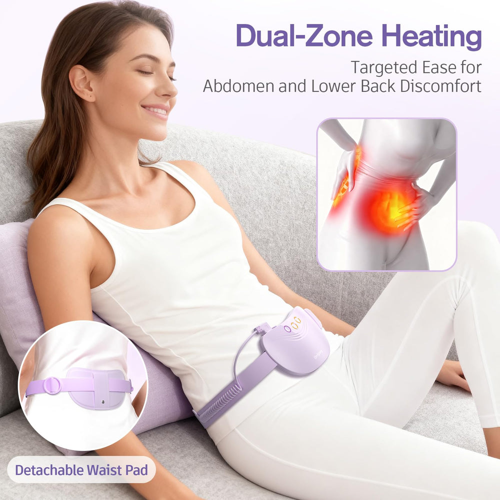 Comfytemp detachable back zone allows tailored abdominal warmth for comfort.