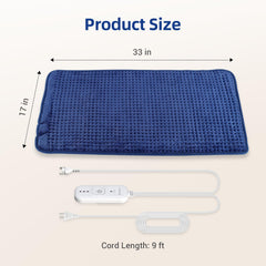 Comfytemp detachable cord enables machine washing for easy cleaning.