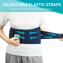 Comfytemp dual-adjustable elastic strap ensures secure, even warmth around the torso.