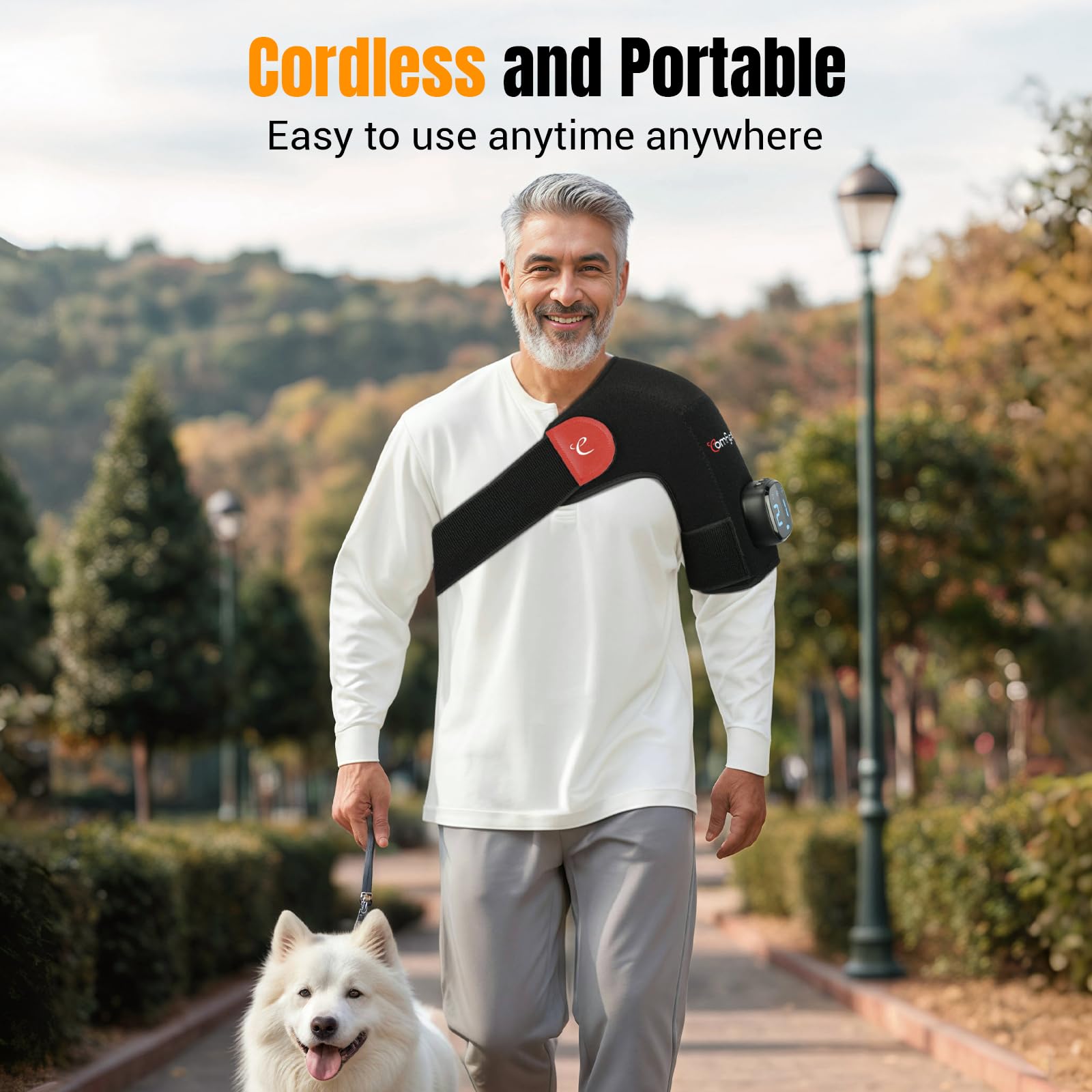 Comfytemp ergonomic design supports the shoulder for comfortable everyday wear.