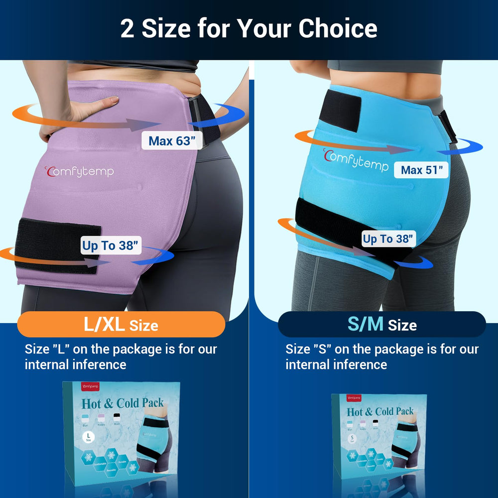 Comfytemp wrap delivers more than 30 minutes of hot or cold therapy.